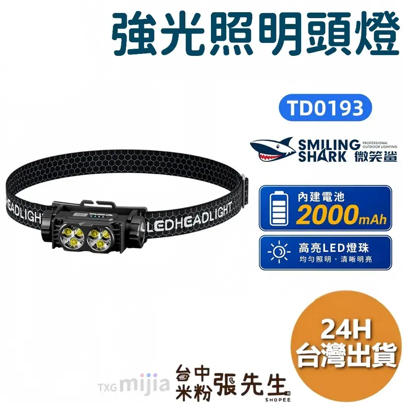 微笑鯊 TD0193 迷你雙燈頭燈